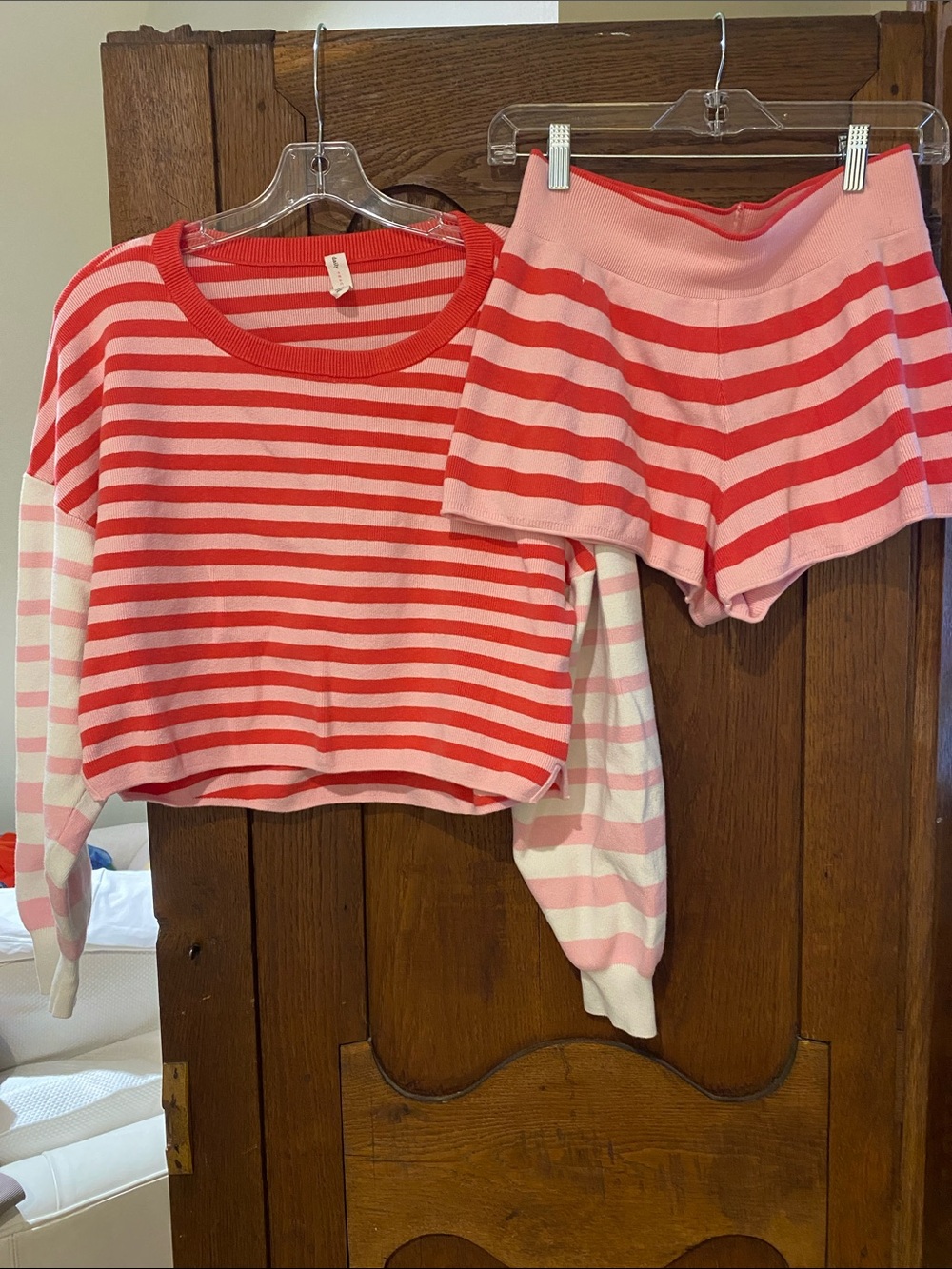 Daily Practice sweater striped short set. Worn once
